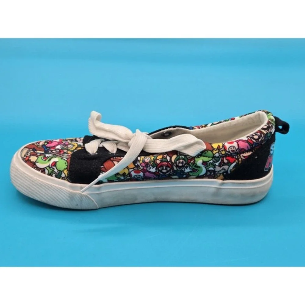 Super Mario Bro Shoes‎ Kids Size 3 Ground Up Low Top Laced